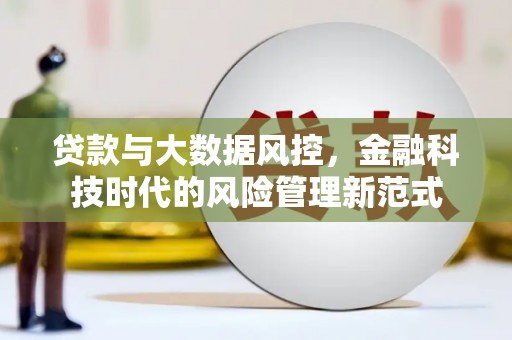 监利贷款与大数据风控，金融科技时代的风险管理新范式