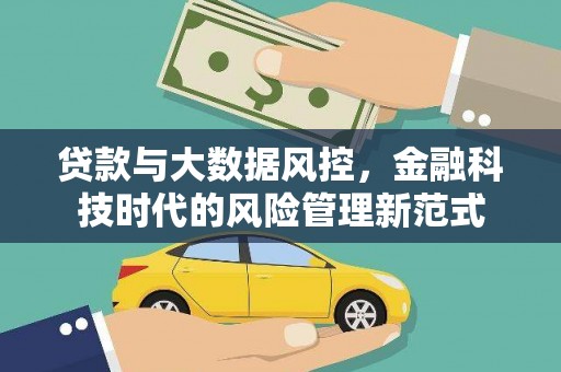 监利贷款与大数据风控，金融科技时代的风险管理新范式