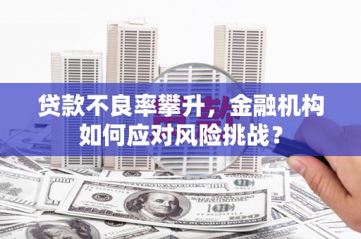 监利贷款不良率攀升，金融机构如何应对风险挑战？