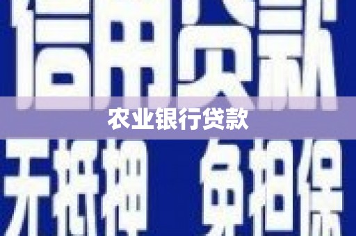 监利农业银行贷款