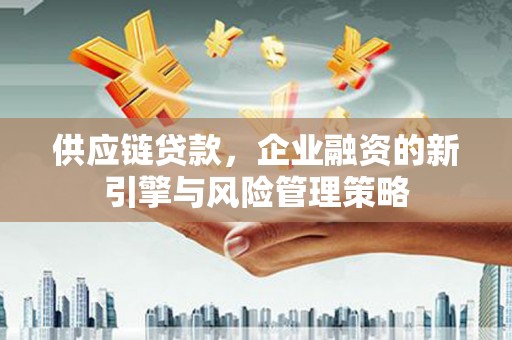 监利供应链贷款，企业融资的新引擎与风险管理策略